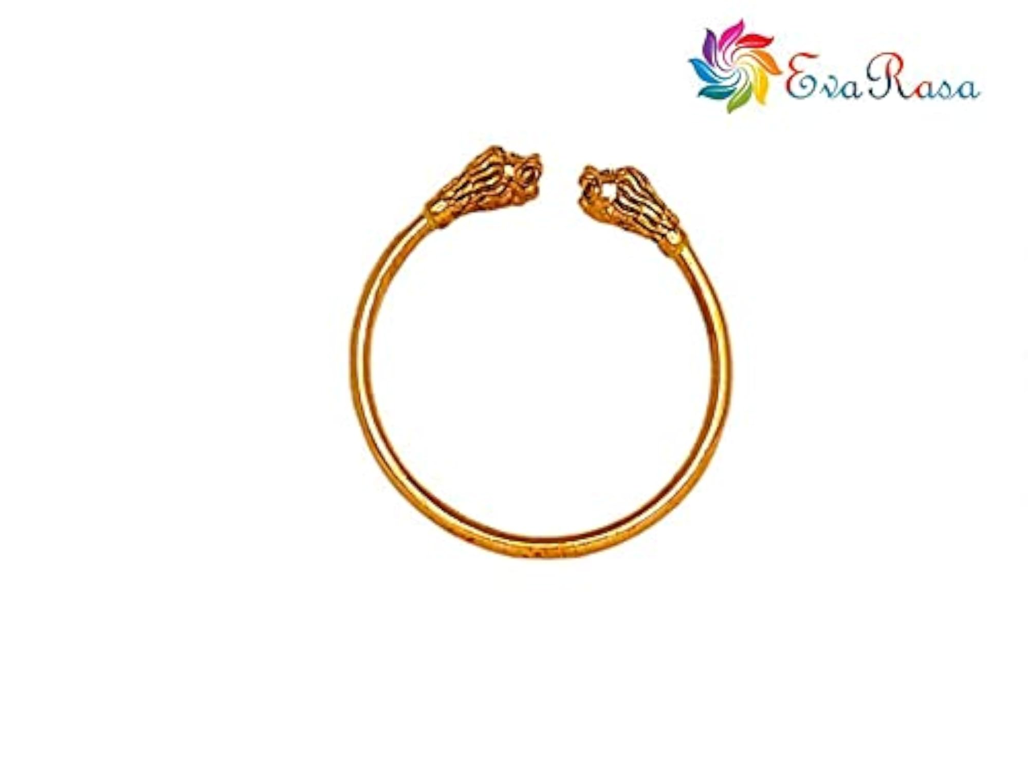 EvaRasa Original Brass SIMMA (Lion) Kada for Men